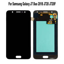 ЖК-дисплей для Samsung Galaxy J7 Duo 2018, J720, J720F SM-J720F, сенсорная панель, дигитайзер в сборе, замена 2024 - купить недорого