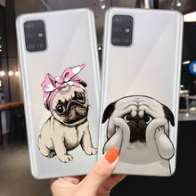 Capa de celular pug bulldog francês, desenhos animados, para samsung a10, a20, a30, a40, a50, a70, a51, a71, a6, a8 plus, a7, a9 2018, s10, s20 plus, ultra 2024 - compre barato