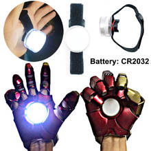 DIY Controlled LED Light  Accessories For Iron Man Tony Stark Hand Led Lamp Glove Palm Lights Halloween Cosplay Props A0615 2024 - buy cheap