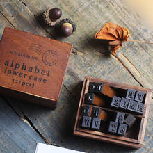 Sello de cera cursiva, letras digitales del alfabeto de madera, juego de sellos, sello de letras en inglés 2024 - compra barato