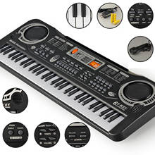 Keyboard Piano 61 Key Portable Keyboard Multifunctional Keyboard Piano Music Kids Organ Toys with Microphone 2024 - buy cheap