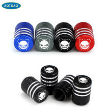 4Pcs/Set Universal Cartoon Alu-alloy Tire Valve Caps for Car Truck Motorcycle Bicycle Valve Stem Cover Tire Accessorie 2024 - buy cheap