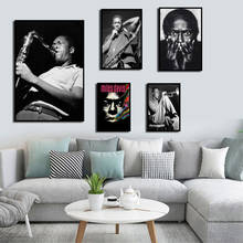 HD Print Jazz Music Star Miles Davis Poster Wall Art Canvas Painting Living Room Bedroom Home Decor 2024 - buy cheap