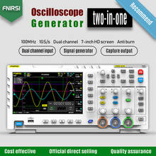 FNIRSI-1014D Portable Oscilloscope 2 In 1 Dual Channel Input Signal Generator 100MHz* 2 Ana-log Bandwidth 1GSa/s Sampling Rate 2024 - buy cheap