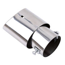 Universal Car Rear Round Exhaust Pipe Tail Muffler Tip Chrome Stainless Steel Automobile Muffler Tip Replacement Car Accessories 2024 - buy cheap