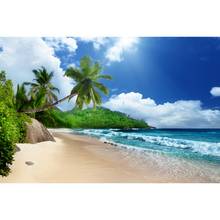 Summer Tropical Sea Ocean Seaside Beach Palm Tree Nature Scenery Baby Portrait Backdrop Photography Background For Photo Studio 2024 - buy cheap