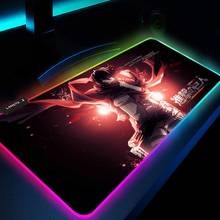 Ataque no titan mouse pads rgb gamer esteiras de jogo de mesa tapetes led gaming usb tapete para um portátil deskmat mousepad xl 2024 - compre barato