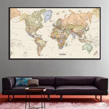2x4ft o mundo mapa físico hd pintura da lona escola escritório mapa do mundo adesivo de parede decoração para casa artesanato escritório & escola suprimentos 2024 - compre barato