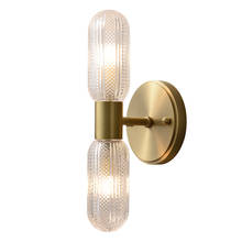 Designer all-cobre luz de luxo lâmpada de parede pós moderno quarto lâmpada de cabeceira retro nordic sala de estar fundo lâmpada de parede