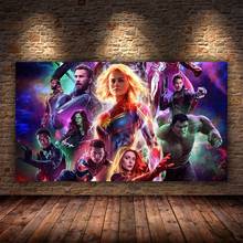 Marvel Avengers Movie Posters and Prints Superhero Canvas Paintings on the Wall Art Iron Man Pictures Home Decor Cuadro 2024 - buy cheap