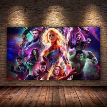 Pôsteres e impressões de filme da marvel vingadores, pinturas em tela de super-herói, arte na parede, imagens do homem de ferro, decoração de casa 2024 - compre barato