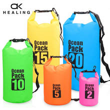 PVC Waterproof Dry Bag 2L 5L 10L 20L 30L Outdoor Diving Foldable Man Women Beach Swimming Bag Rafting River Ocean backpack 2024 - buy cheap