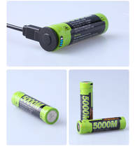 Micro bateria recarregável com 4 leds, 5000m, usb 18650, 3.7v, 3500mah, bateria recarregável com carregador móvel 2024 - compre barato