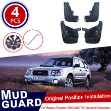 for Subaru Forester SG 2003~2007 Car Mud Flaps Front Rear Mudguard Splash Guards Fender Mudflaps Flap Accessories 2th Gen 2006 2024 - buy cheap