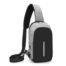 New Fashion Casual Men's Chest Bag Lightweight Wearable With USB Interface Multi-function Outdoor Travel Student Messenger Bag 2024 - buy cheap