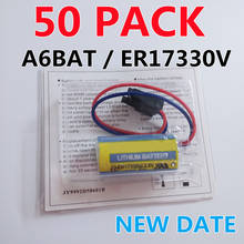 50 упаковка новый ER17330V 3,6 V PLC батарейки Servo A6BAT PLC батарея 2024 - купить недорого