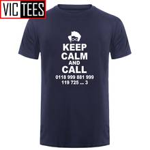 Camiseta de algodón para hombre, prenda de vestir, de más tamaño y colores, con frase I See dumb people IT Crowd, Roy Geek 2024 - compra barato