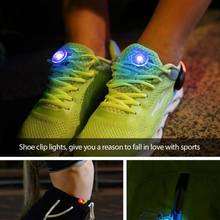 Mini mochila multifuncional para correr de noche, luz de advertencia, Clip para zapatos, luz Led para correr, luz luminosa para zapatos, deporte nocturno 2024 - compra barato