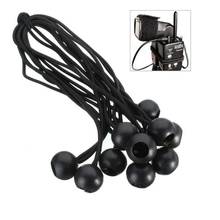 10pcs/set Heavy Duty Ball Head Bungee Cord Tarp Canopy Tie Down Strap - Black camping hiking tent accessories 2024 - buy cheap