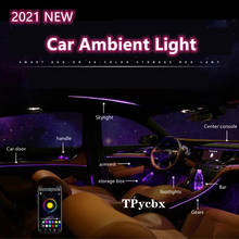 Car Atmosphere Lights EL Neon Wire Strip Light RGB Multiple Modes App Sound Control Auto Interior Decorative Ambient Neon Lamp 2024 - buy cheap
