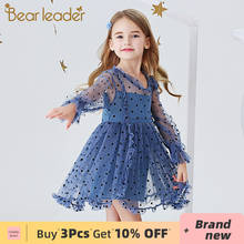 Fantasia infantil de bolinhas urso, vestido de princesa, roupa de malha fofa para meninas 2024 - compre barato