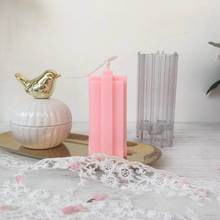 Cross square column candle mold diy handmade candle molds geometric Plastic mold Paraffin birthday candle mould 2024 - buy cheap
