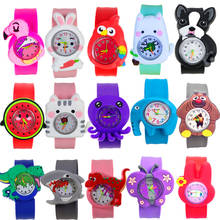 Children's Watch Cartoon Pattern Flamingo Kitty Monkey Cat Dinosaur Sports Quartz Kids Watch for Boys Girls Gift Clock Relogio 2024 - buy cheap