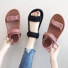 Sandalias con banda elástica y Punta abierta para mujer, zapatos cómodos de verano, novedad de 2021 2024 - compra barato