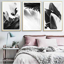 Modern Calligraphy Black and White Canvas Paintings Plant Wall Art Posters Monstera Leaves Pictures Living Room Home Decor 2024 - buy cheap