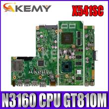AKemy X541SC Laptop motherboard For Asus X541SC  X541S X541 Teste mainboard original 4g RAM N3160 CPU GT810M-2G 2024 - buy cheap