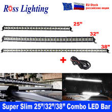 Barra de luz LED Superfina de una sola fila, 25/32/38 pulgadas, 120W, 150W, 180W, para SUV, 4x4, Combo, lámpara de luz de trabajo 2024 - compra barato