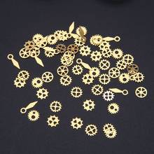 60Pcs Mixed Steampunk Cogs Gears Clock Hand Charm UV Frame Resin Jewelry Filling 2024 - buy cheap