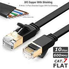Cat 7 энтернет кабель белый/черный Ethernet сетевой кабель совместимый патч-корд для ноутбука роутер кабель Интернет-кабель Ethernet 2024 - купить недорого