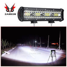 Zarkor 12Inch led light bar 240W Three rows 6000LM 3030smd off road accessories 4X4 24V Truck barra led 4x4 Work lamp 2024 - buy cheap