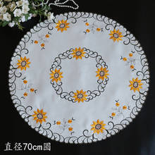 New Round Lace Embroidery Dining Table Placemat Christmas Wedding Gift Party Banquet Hotel Coaster Tablemat Picnic Mat Kitchen 2024 - buy cheap