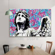 Abstract Street Graffiti Art The Prayers Of The Angel Canvas Painting Posters And Prints Wall Picture For Living Room Home Decor 2024 - buy cheap