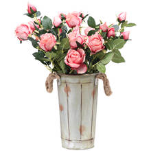Luyue искусственные болгарийские розы цветы Милые шелковые белые Сатиновые розы/украшение на свадьбу украшения вечерние поставки искусственный цветок 2024 - купить недорого