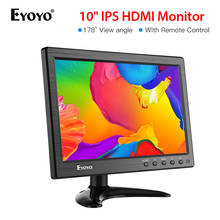 Eyoyo-monitor de segurança cctv em10w, monitor para computador portátil pequeno, tela lcd hdmi 10.1x1366, com vga, bnc, av, usb 2024 - compre barato