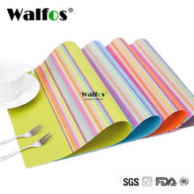 WALFOS-Mantel Individual de PVC para Bar, alfombrilla para platos de 30x45 Cm, juego de almohadillas calientes para cocina, accesorios de cocina, 2 piezas 2024 - compra barato