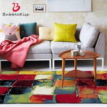 Bubble Kiss Abstract Colorful Square Pattern Carpets For Living Room Home Decor Sofa Table Chair Area Rugs Anti-Slip Floor Mat 2024 - buy cheap