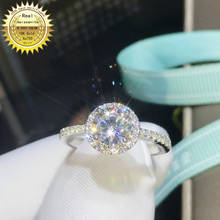 18K goldr ring 1ct D VVS moissanite ring Engagement&Wedding Jewellery with certificate 016 2024 - купить недорого