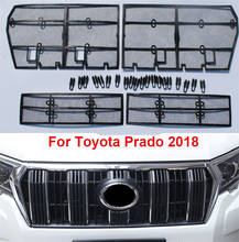 4 шт. сетка для защиты от насекомых, передняя решетка для Toyota Land Cruiser Prado 2018 FJ 150, аксессуары 2024 - купить недорого