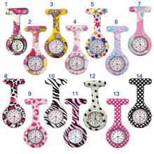 Newly Nurse Watches Printed Style Clip-on Fob Brooch Pendant Pocket Hanging Doctor Nurses Medical Quartz Watch FIF66 2024 - buy cheap