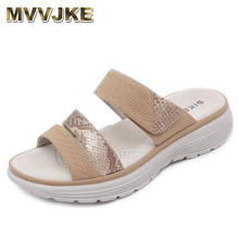 MVVJKE-zapatillas de verano a la moda para mujer, zapatos de playa de suela gruesa, suaves y cómodas, talla grande 42, 2021 2024 - compra barato