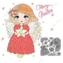 Lovely Girl Cute Angel  Hot New Metal Cutting Dies Stencils for Making Scrapbook Album Birthday Paper Cards Embossing Cut Die 2024 - buy cheap