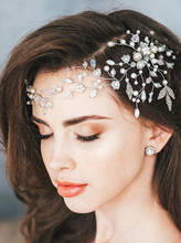 Tocado bohemio para mujer, accesorios para el cabello para fiesta de baile y novia, diadema de perlas de cristal para boda 2024 - compra barato
