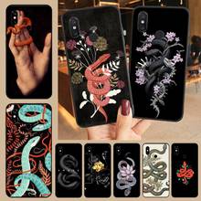 Snake horror animal fashion pattern luxury Anti-fall Phone Case shell For Xiaomi Redmi note 7 8 9 t k30 max3 9 s 10 pro lite 2024 - buy cheap