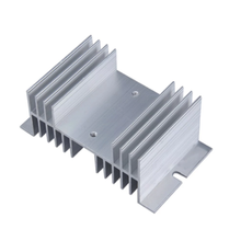 Aluminum Heat Sink Dissipation Radiator Rail Mount Suitable for Single Phase Solid State Relay SSR-40DA 10A 25A 40A 60A 80A 2024 - buy cheap