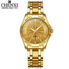 Top Fashion Brand Luxury CHENXI Watches Women Golden Watch Casual Quartz Wristwatch Waterproof Female Watch Clock For Feminine 2024 - buy cheap