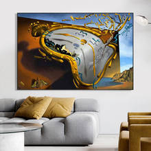 The Persistence of Memory Famous Canvas Paintings By Salvador Dali Wall Art Posters and Prints Wall Pictures for Home Decor 2024 - buy cheap